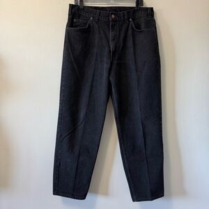 Levis Vintage Orange Tab Levis Black Denim Jeans Canada SZ 36x32